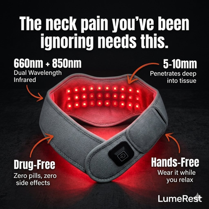 LumeRest™ Red Light Therapy for Neck Pain & Tension Relief